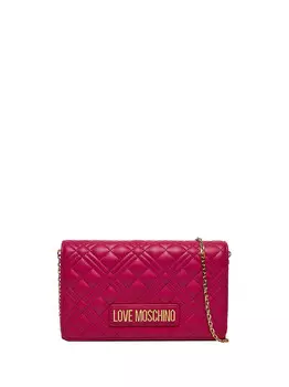 Женская сумка через плечо цвета фуксии Moschino