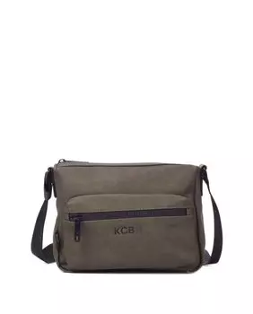 Женская сумка через плечо цвета хаки на молнии Kcb