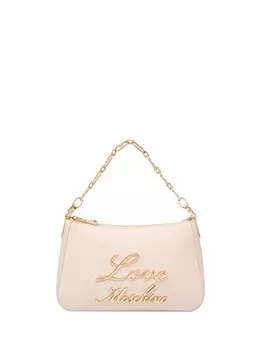 Женская сумка через плечо цвета слоновой кости Moschino