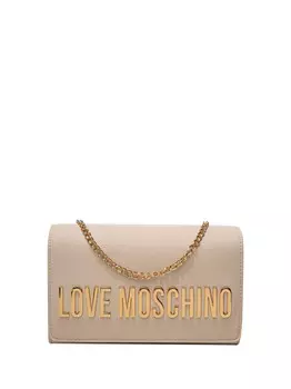 Женская сумка через плечо цвета слоновой кости Moschino