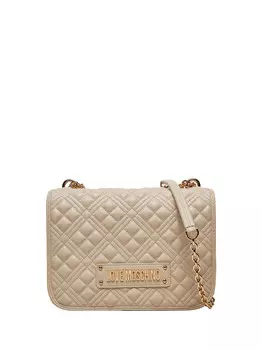 Женская сумка через плечо цвета слоновой кости Moschino