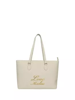 Женская сумка через плечо цвета слоновой кости Moschino