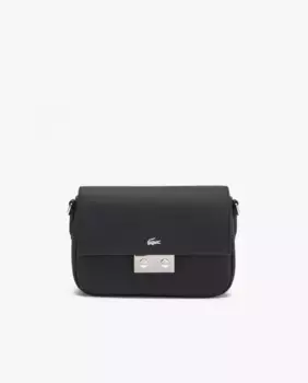 Женская сумка через плечо Daily City с черным клапаном Lacoste