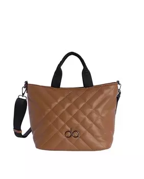 Женская сумка через плечо Edurne светло-коричневого цвета на молнии Don Algodn, кэмел