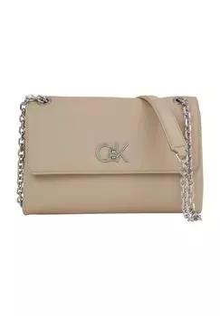 Женская сумка через плечо Emblem Calvin Klein, цвет Pfa Silver Mink