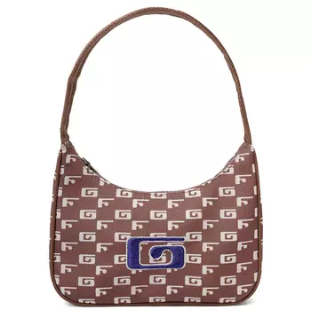 Женская сумка через плечо Gf, Фирменная подарочная коробка кремово-белого цвета.