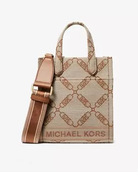 Женская сумка через плечо Gigi с цепочкой и логотипом Michael Michael Kors, коричневый