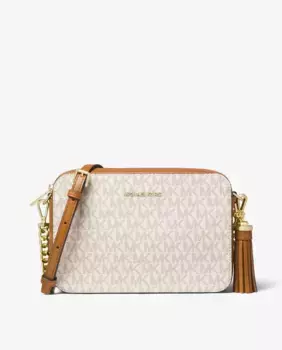 Женская сумка через плечо Ginny с логотипом Michael Michael Kors, цвет Natural