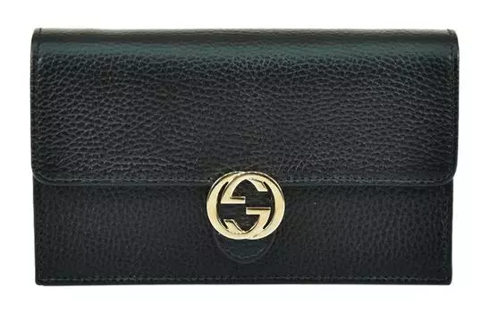 Женская сумка через плечо Gucci с узором, черный