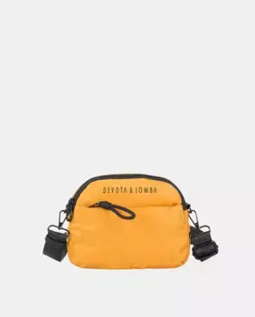 Женская сумка через плечо Hand в горчичном цвете Devota & Lomba, цвет Mostaza