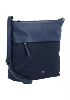 Женская сумка через плечо из искусственной кожи с эмблемой на молнии GERRY WEBER, темно-синий
