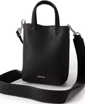 Женская сумка через плечо из искусственной кожи Lands' End, черный