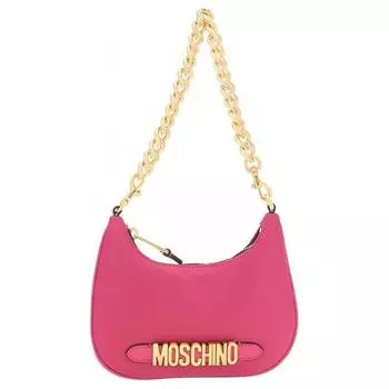 Женская сумка через плечо из искусственной кожи цвета фуксии MOSCHINO