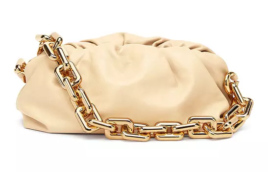 Женская сумка через плечо из коровьей кожи Oat Bottega Veneta