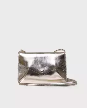 Женская сумка через плечо из металлизированной кожи Toni Pons, золотой