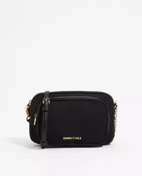 Женская сумка через плечо из нейлона на молнии Bimba y Lola, черный