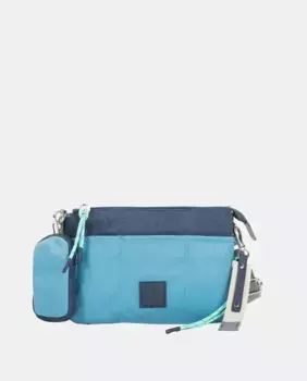 Женская сумка через плечо из нейлона синего цвета на молнии Ventis