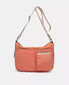 Женская сумка через плечо из переработанных материалов оранжевого цвета Abbacino, оранжевый