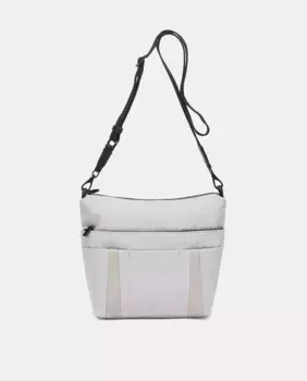 Женская сумка через плечо из серых переработанных материалов Abbacino