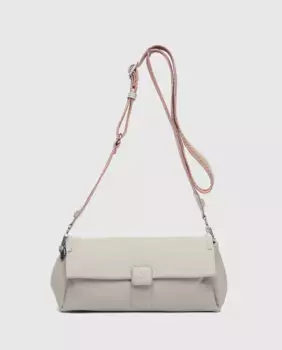 Женская сумка через плечо из серых переработанных материалов Abbacino, серый