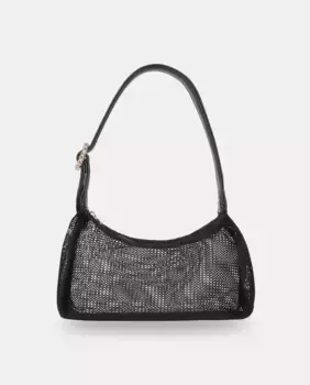 Женская сумка через плечо из сетки и кожи наппа Pretty Ballerinas, чёрный