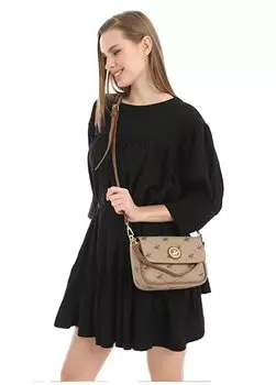 Женская сумка через плечо из светлой норки размером 22X16x8 см 05BHPC8026 Beverly Hills Polo Club, светлый норковый