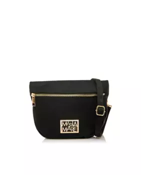 Женская сумка через плечо из ткани с золотой отделкой Mariamare, черный