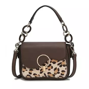 Женская сумка через плечо из веганской кожи MKF Collection Serena от Mia K, цвет Chocolate