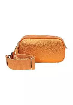 Женская сумка через плечо из воловьей кожи на молнии Abro+, оранжевый