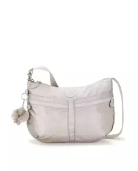 Женская сумка через плечо Izellah среднего размера с регулируемым ремешком в золотом цвете Kipling