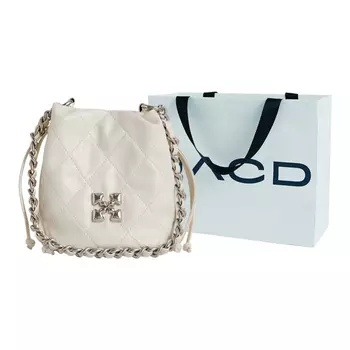 Женская сумка через плечо Jacd, Кристально-бриллиантовый белый