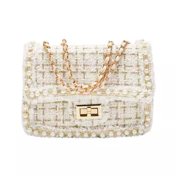 Женская сумка через плечо Jane Klain, Белая сетка