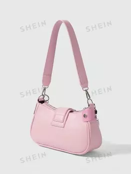 Женская сумка через плечо Kawaii, новая форма, милая, классная, мотоциклетная сумка в стиле панк с ожерельем, милая сумка через плечо, можно взять с собой в школу Romwe, розовый