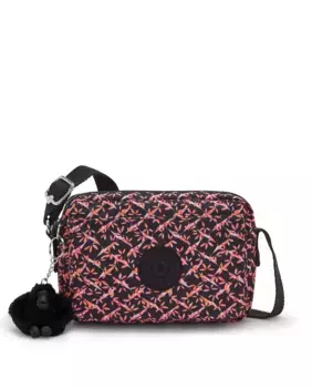 Женская сумка через плечо Kipling с регулируемым ремешком и коралловым животным принтом, мультиколор