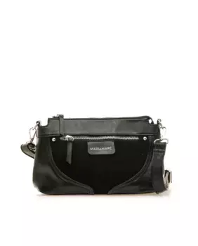 Женская сумка через плечо, комбинированная с молнией Mariamare, черный