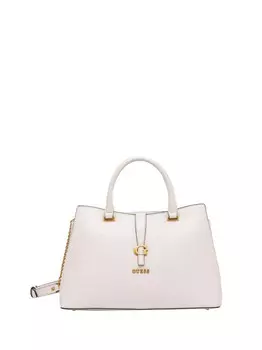 Женская сумка через плечо кремового цвета Guess