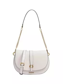 Женская сумка через плечо кремового цвета Guess