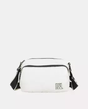 Женская сумка через плечо Lack белого цвета Devota & Lomba