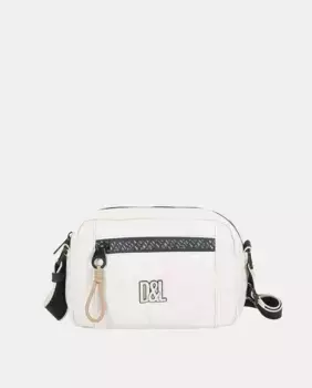 Женская сумка через плечо Lack белого цвета Devota & Lomba