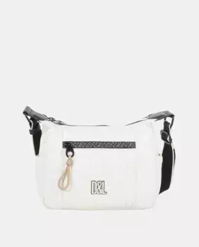 Женская сумка через плечо Lack белого цвета Devota & Lomba