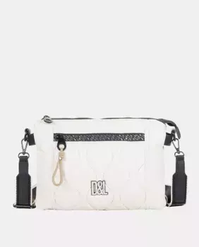 Женская сумка через плечо Lack белого цвета Devota & Lomba