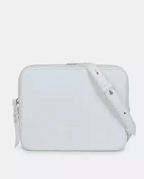 Женская сумка через плечо Leandra белая кожаная Leandra, белый