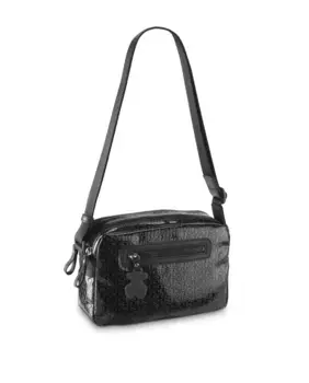 Женская сумка через плечо Lindsay с деталями из воловьей кожи Tous, чёрный