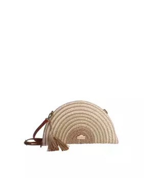 Женская сумка через плечо Lisa натурального цвета на молнии Don Algodn