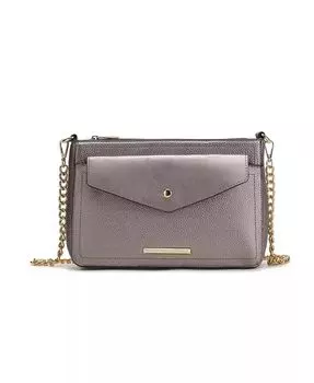 Женская сумка через плечо Maribel 3-в-1 от Mia K Mkf Collection, серебряный