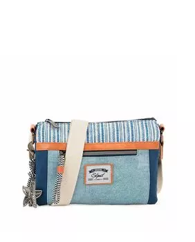 Женская сумка через плечо Marseille синего цвета SKPAT, синий