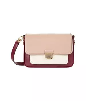 Женская сумка через плечо Michael Kors Bradshaw MK Messenger, цвет Dark Berry Multi/Gold
