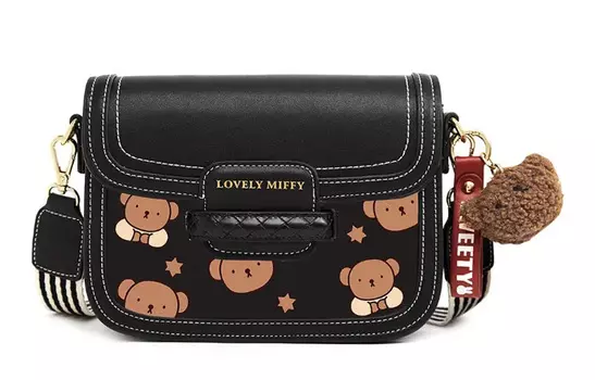 Женская сумка через плечо Miffy, Черный