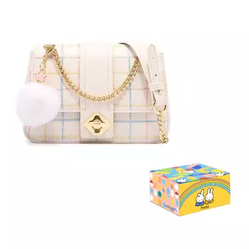 Женская сумка через плечо Miffy, От белого