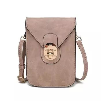 Женская сумка через плечо Mkf Collection Kianna Phone от Mia K MKF Collection, цвет Taupe